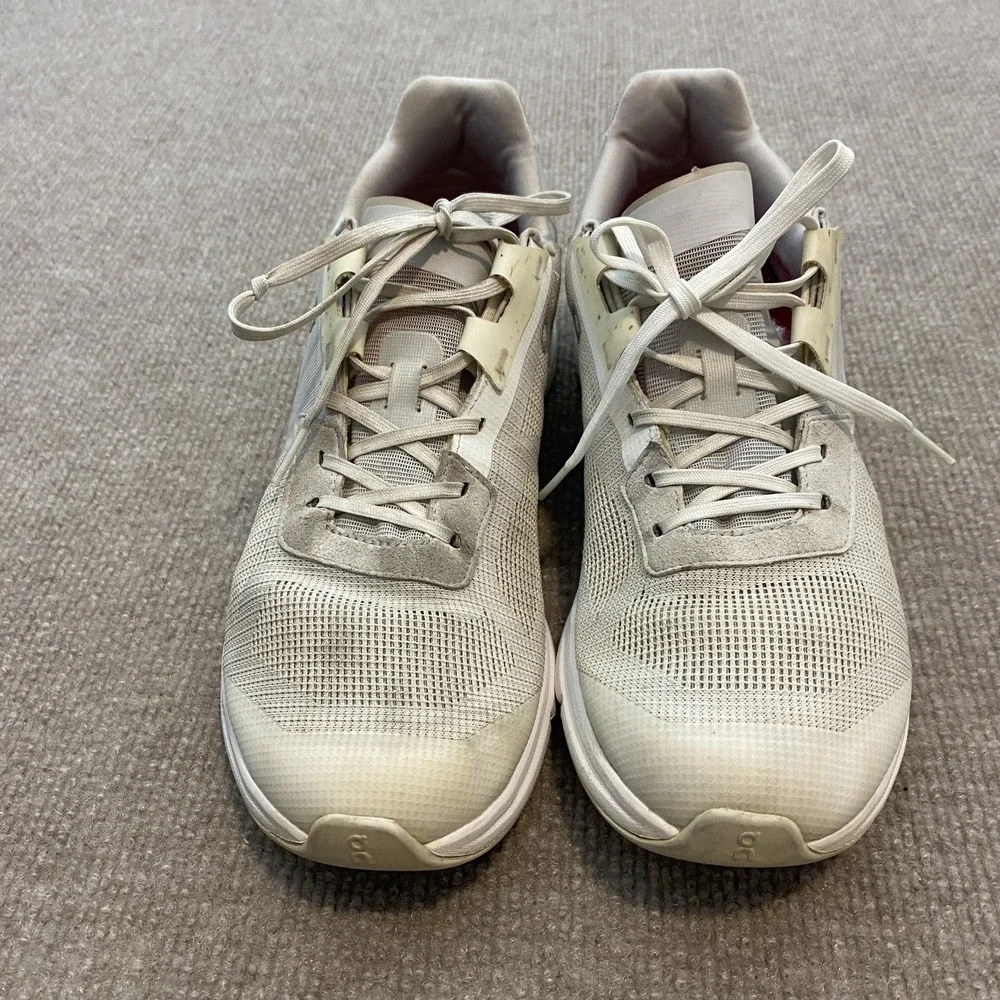 On Running Shoes Womens Size 10 White CloudTec Cushioned Mesh Sneakers 87.98116